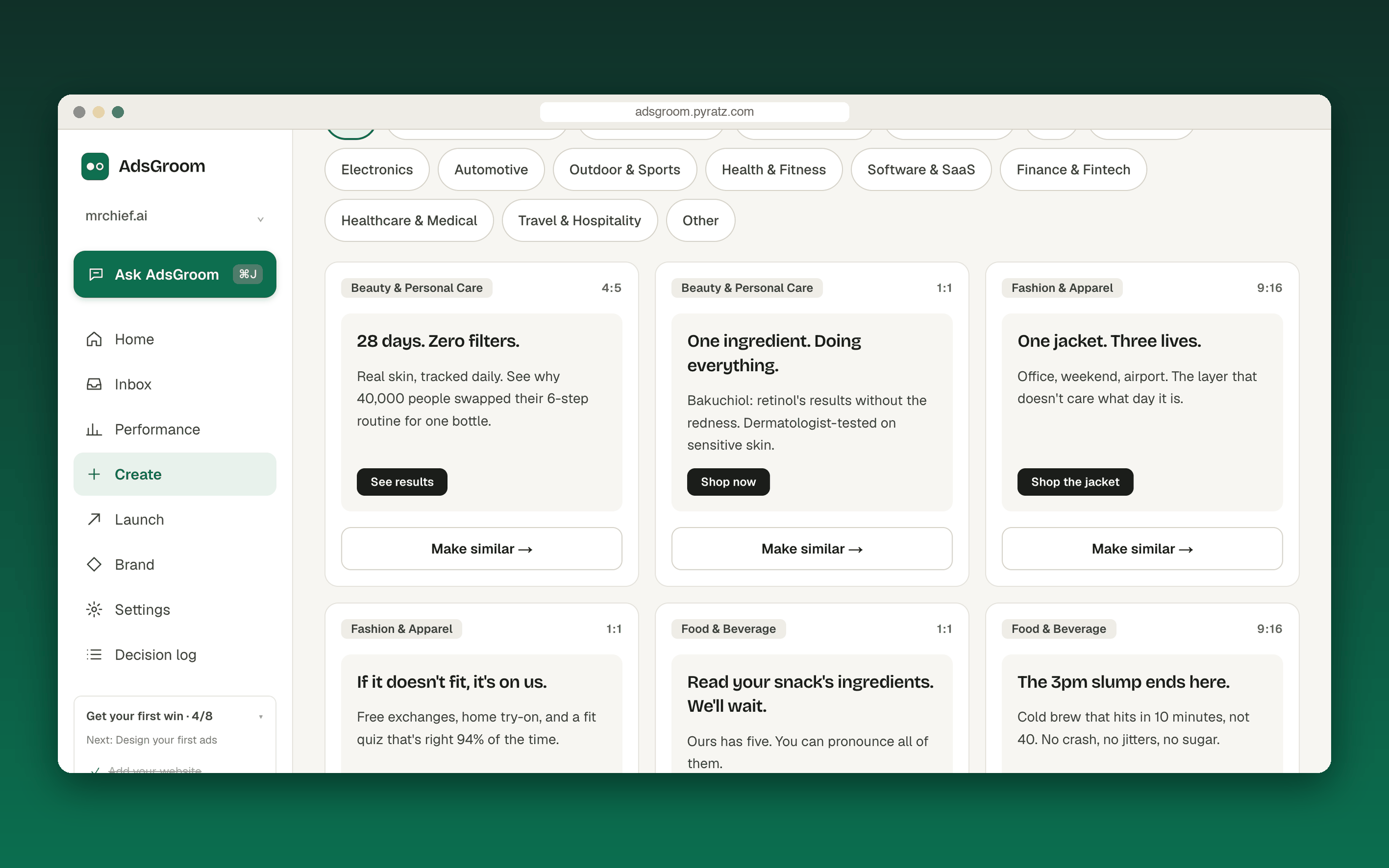 Adsgroom ad templates